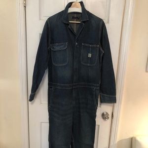 POLO Ralph Lauren Men's Denim Coveralls Jumpsuit
